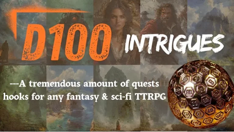 D100 Intrigues – Legends, mysteries and quest hooks